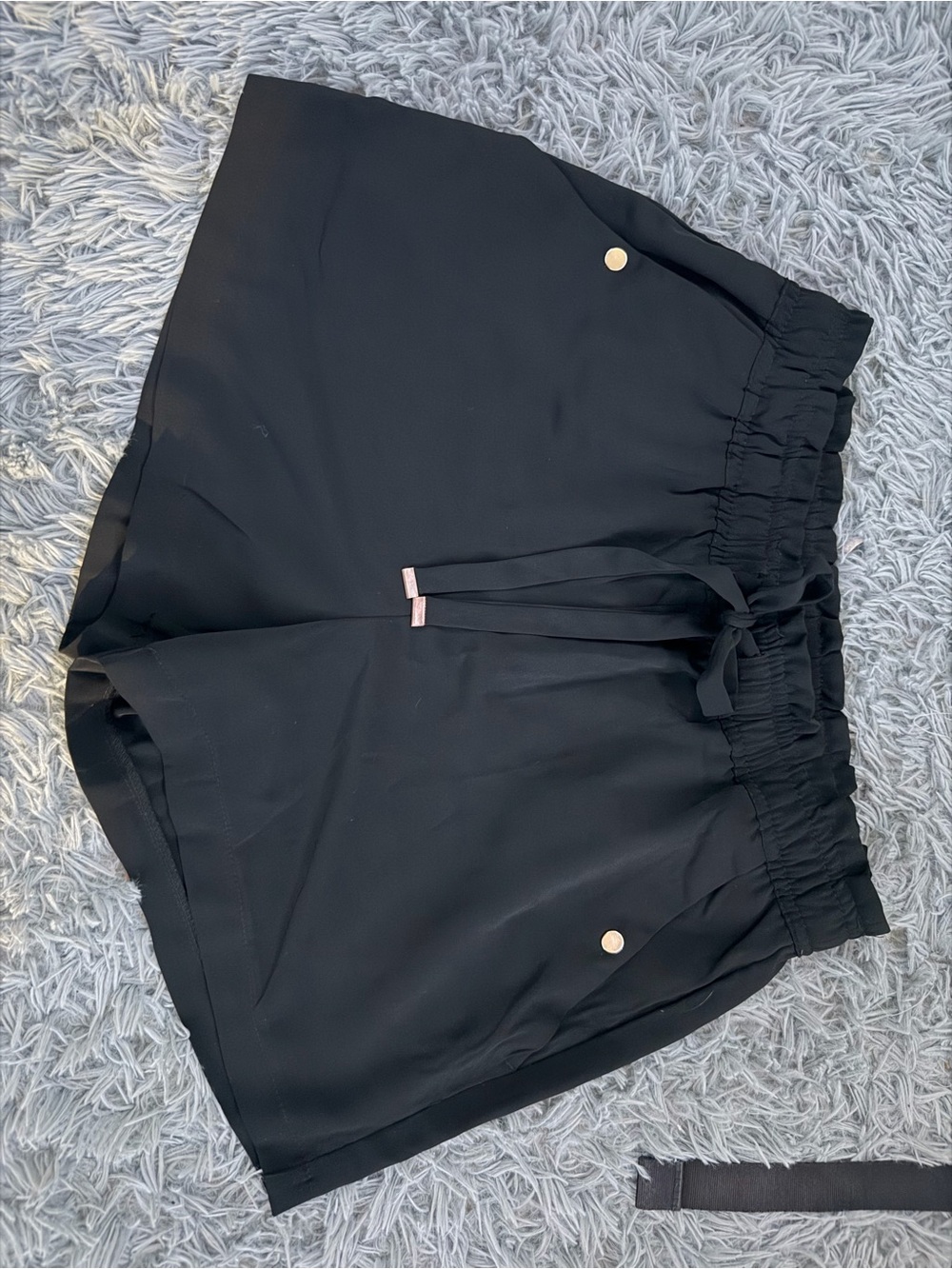 Dynamite Black Athletic Drawstring Shorts